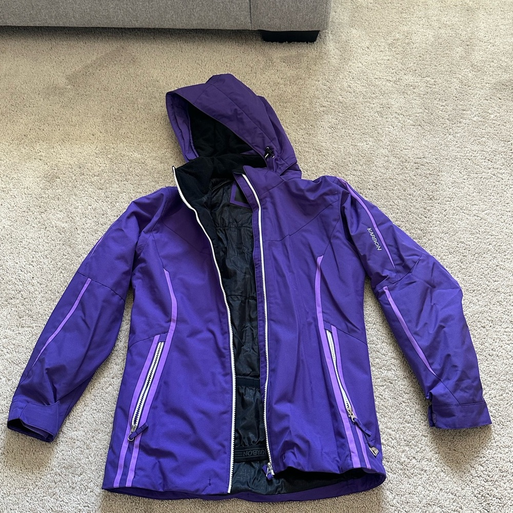 Girls Purple Karbon ski jacket